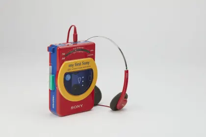 My First Sony stereo walkman portable cassette player, model WM-F3050  (1988) - Sony Corporation | Objects | M+