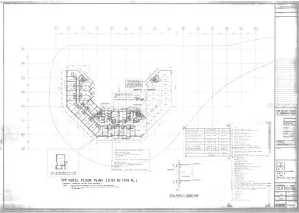 Hotel Typical Floor Plan Twelfth