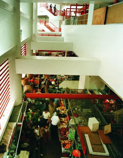 香港市政局香港仔街市大廈 約1979至19年 街市內部照片 約19年 00年代 數碼化 伍振民建築師事務所 香港 有限公司 藏品 M