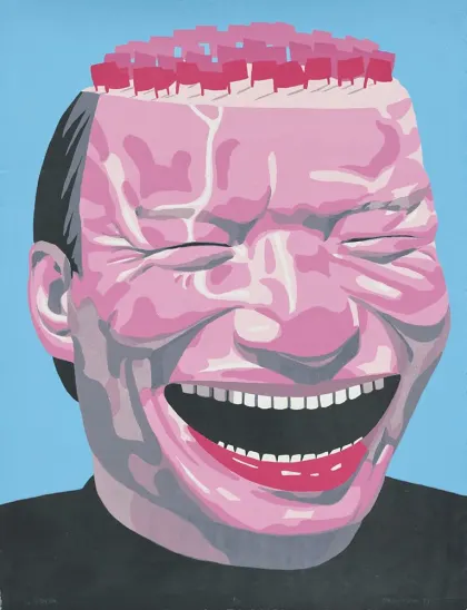 Untitled (7/25) (1999) - Yue Minjun | Objects | M+