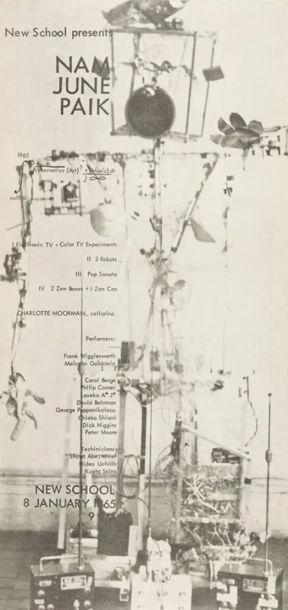 Charlotte Moorman Nam June Paik ポスター Charlotte Moorman