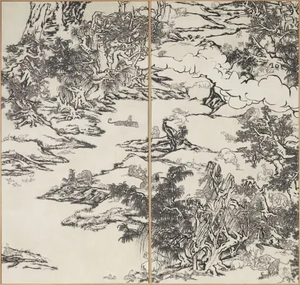 陶板 「白芥子」 三浦景生 染色 陶板 三浦景生 染色 染色技術：創新黏