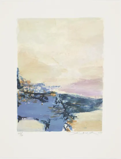 趙無極（Zao Wou-Ki）「Untitled, 1990」版画作品 Untitled (1990) - Zao Wou-Ki | Objects | M+ Museum