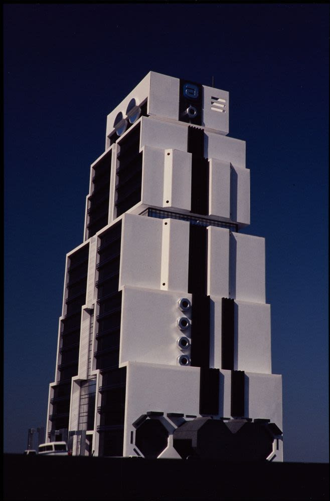 Slides, architectural model, Bank of Asia headquarters building (now ...