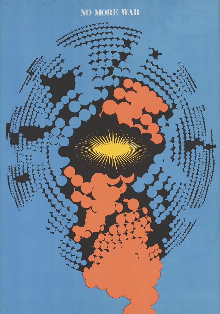 Poster, 'No More War' (1970) - Nagai Kazumasa | Objects | M+ Museum