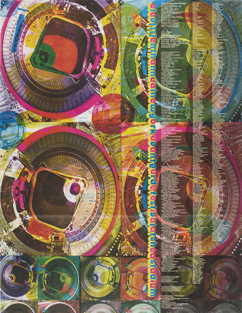 Charlotte Moorman Nam June Paik ポスター poster for Charlotte Moorman and Nam June Paik