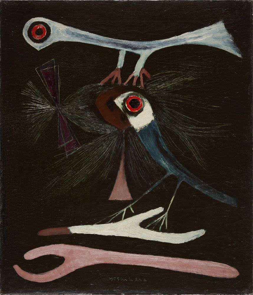 Girl and Small Birds (1950) - Yoshihara Jiro | Objects | M+