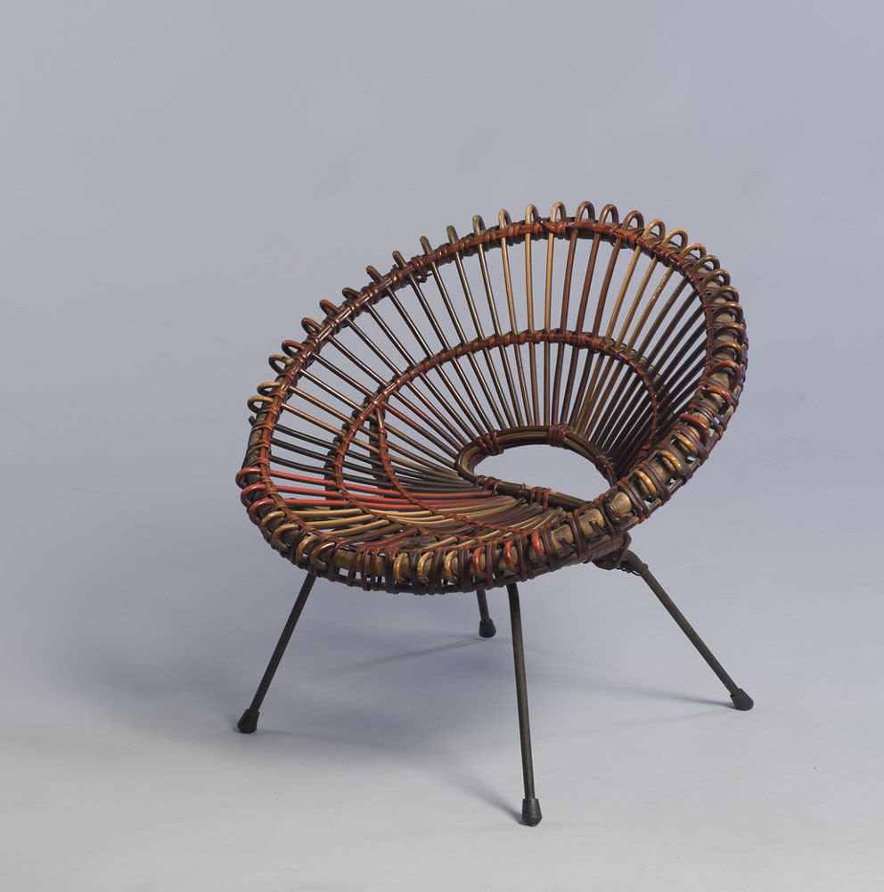 antique rattan chair