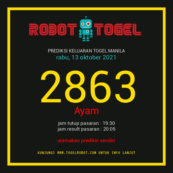 Prediksi Togel Manila (Mnl), Rabu 13-10-2021 Terbaru