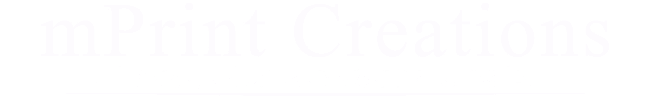Logo Redesign White mPrint Creations