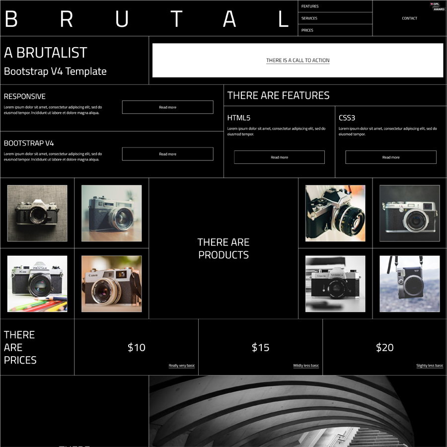 Brutal | A Brutalist HTML5 Template  