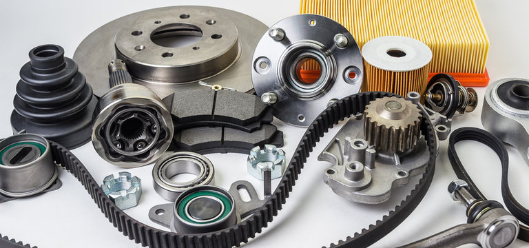 Selection of sourced automotive parts