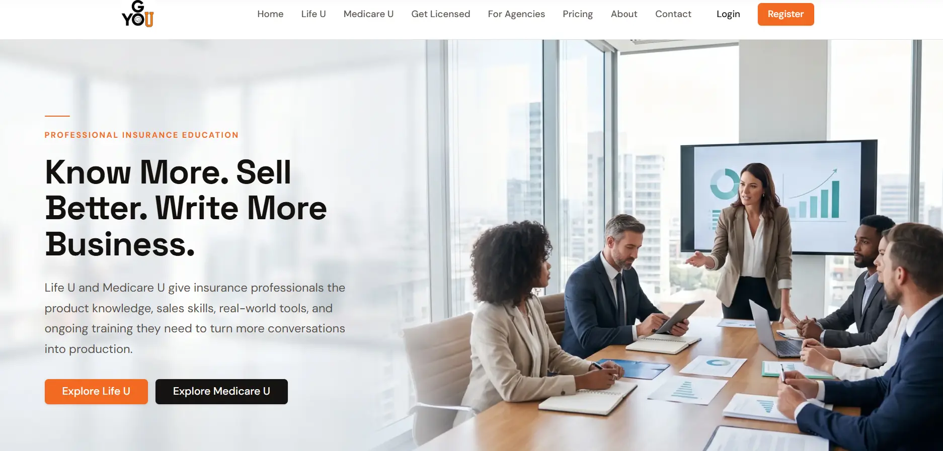 GoYou website homepage