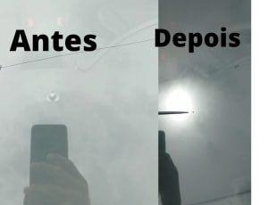 Reparo conserto soldagem de parabrisa