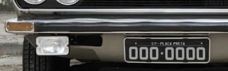 Originalidade do vidro do parabrisa de carros placa preta