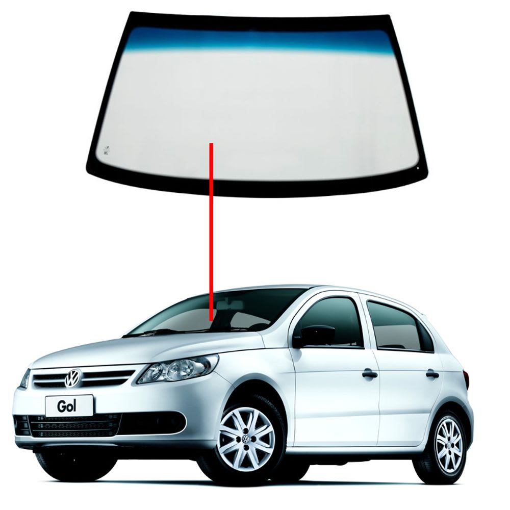 Parabrisa volkswagen gol g5 g6 degrade - com ou sem sensor de chuva 
