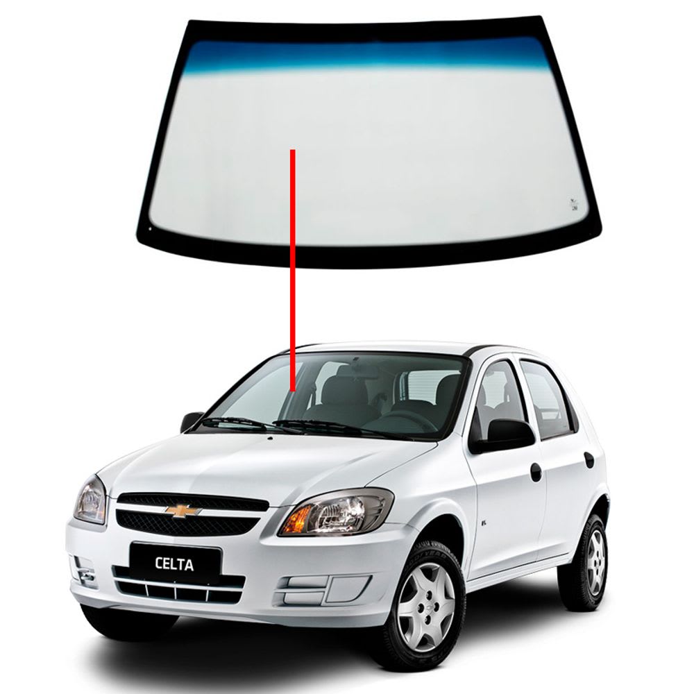 Parabrisa Chevrolet GM corsa 2012 2013 2014 2015 2016 2017 2018 Degradê 