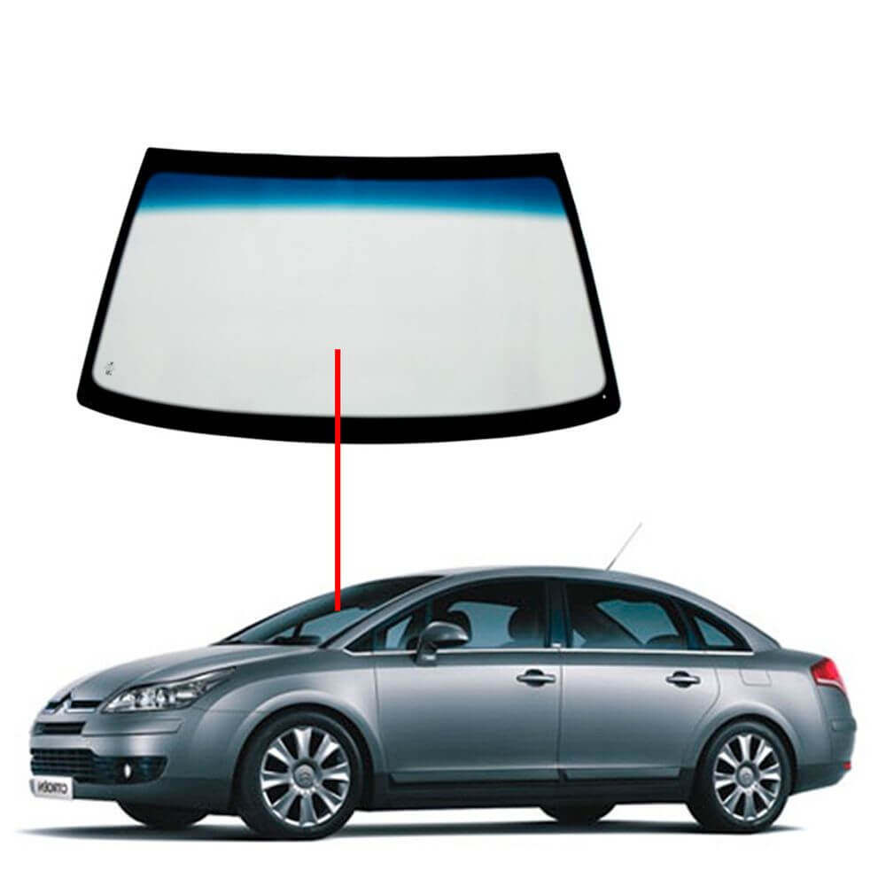Parabrisa  Citroen C4 2004 2005 2006 2007 2008 2009 2010 2011 2012 Verde Com Sensor de Chuva