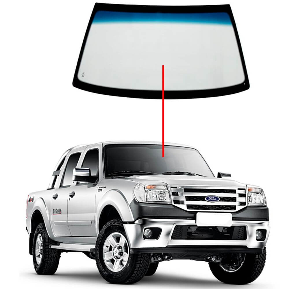 Parabrisa Ford Ranger 97 98 99 2000 2001 2002 2003 2004 2005 2006 2007 2008 2009 2 2010 2011 2012 Degrade com ou sem sensor