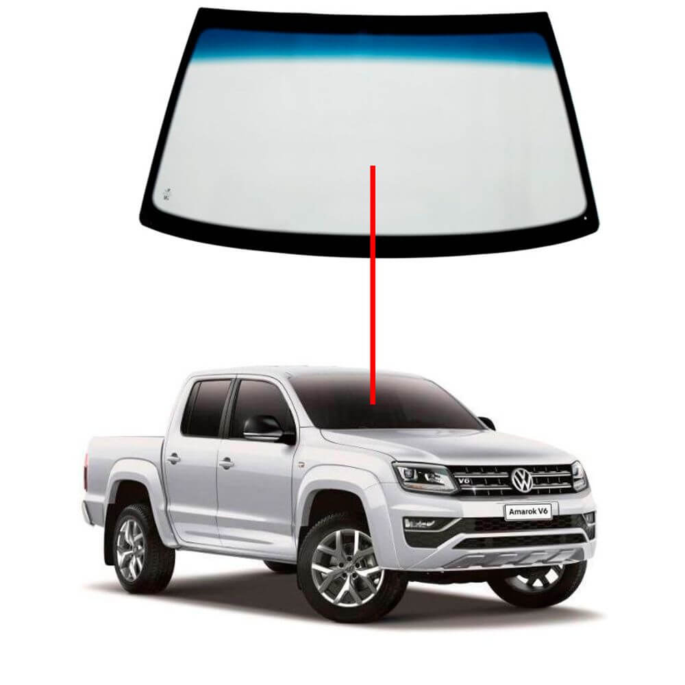 Parabrisa Volkswagen Amarok 2017 2018 com sensor de chuva Verde