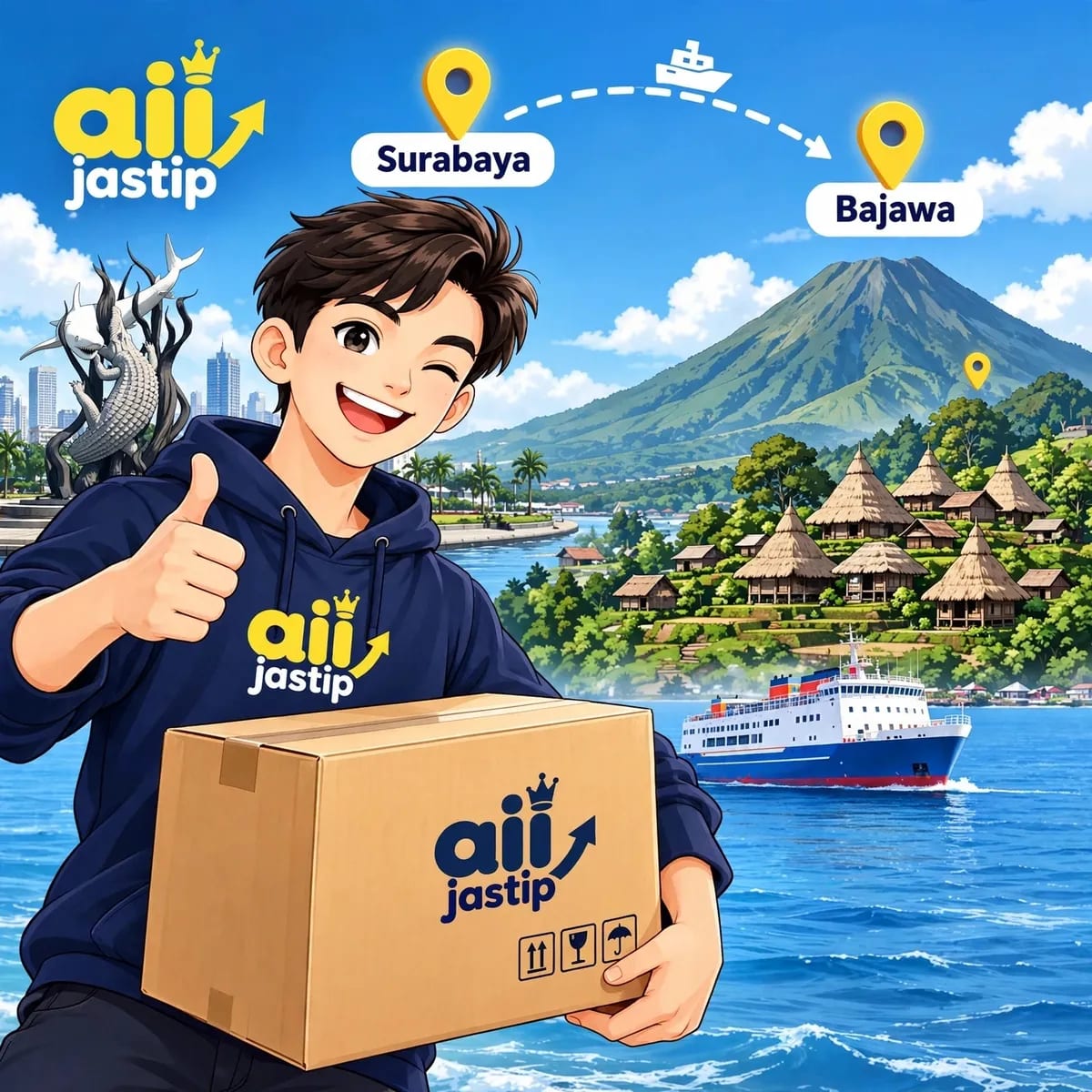 Aii Jastip Surabaya ke Bajawa Kabupaten Ngada dari Aii Jastip di Borong, Manggarai Timur