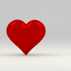 bold red heart