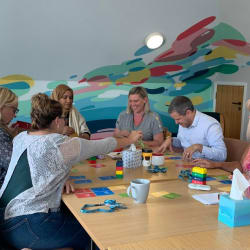 group of people learning