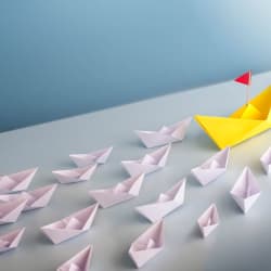 multiple origami boats