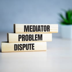 wooden blocks to describe conflict resolution