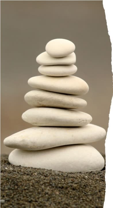 stack of flat stones