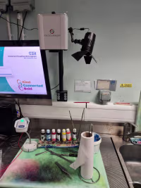 Macro-imager camera with LED in a pathology lab