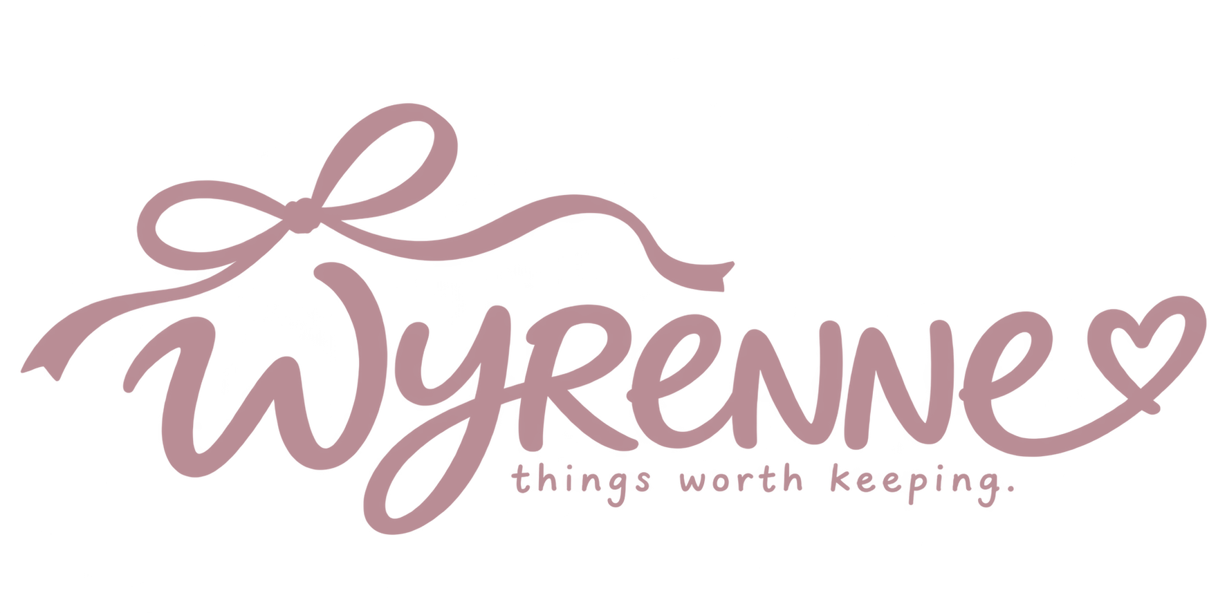 WYRENNE Ribbon Heart Logo