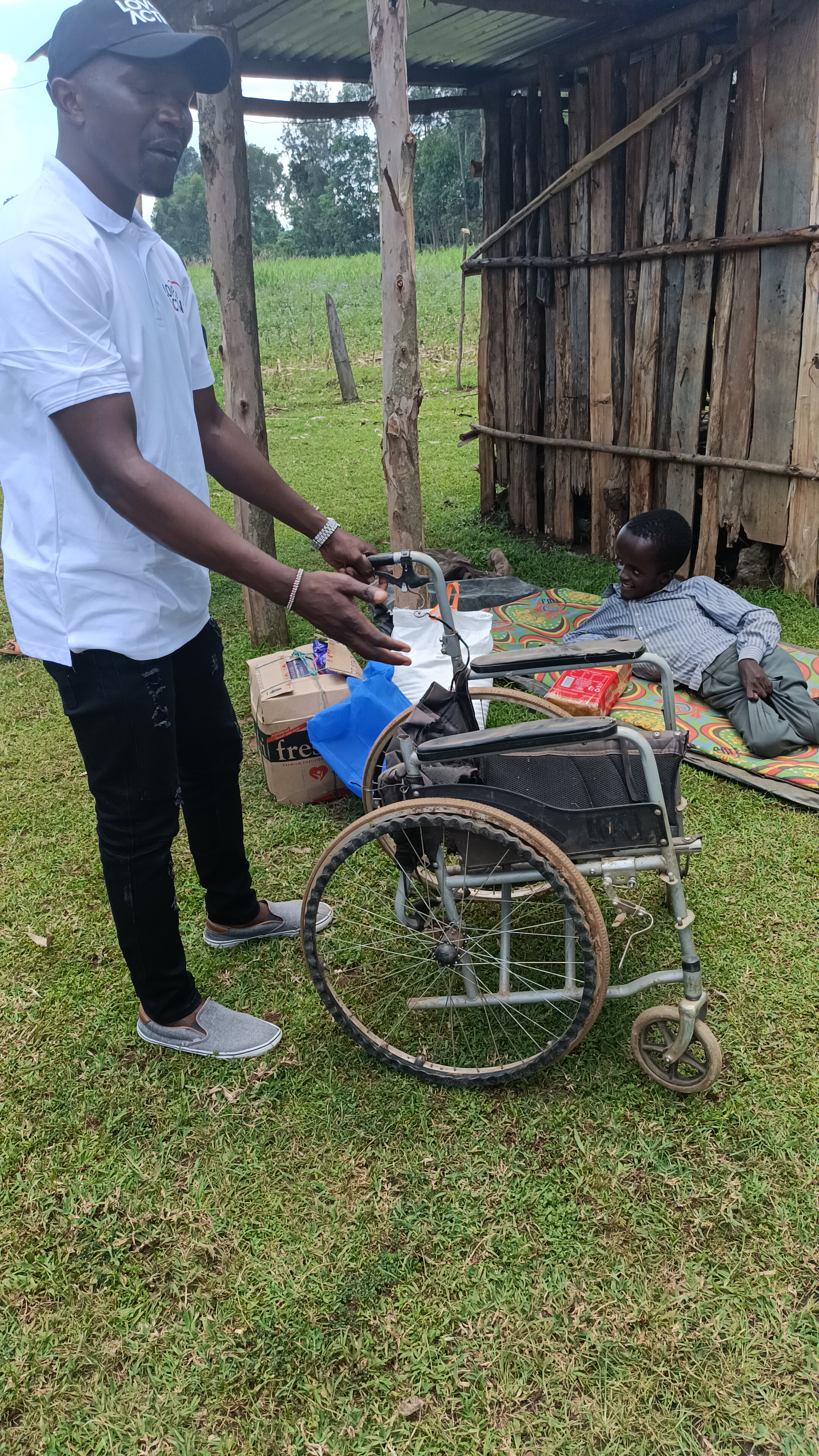 Wheelchair donated to person with disability