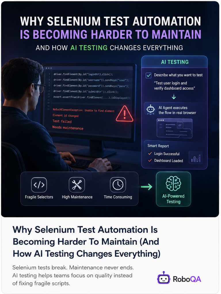 Why Selenium Test Automation Is Becoming Harder to Maintain (And What AI Testing Changes)