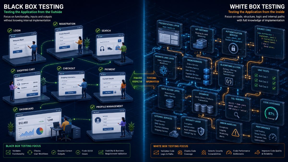 Black Box Testing vs White Box Testing: Complete Guide for QA Engineers (2026)