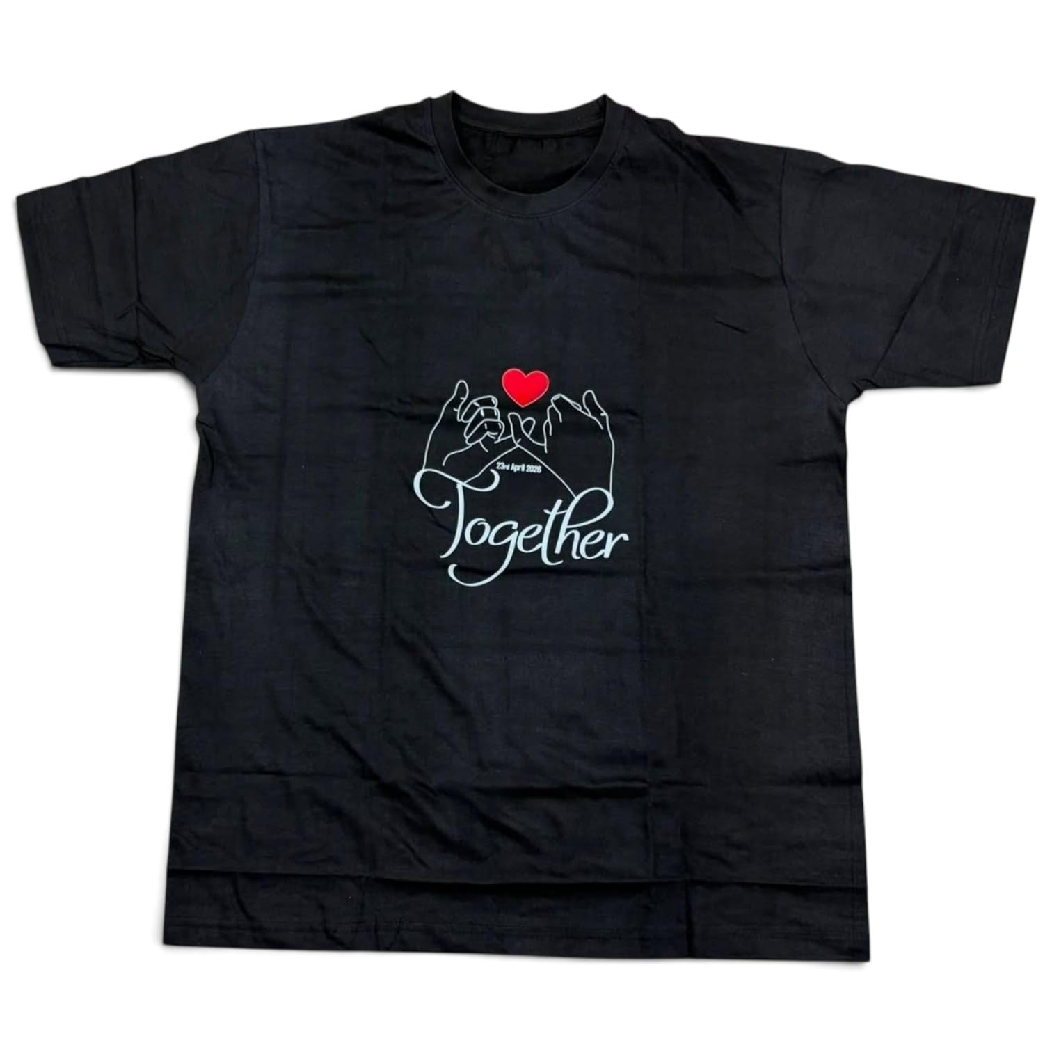 Together Couple T-Shirt — Black