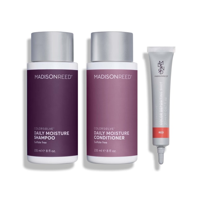 Madison Reed Moisturizing Hair Care System for Red Hair- Color Depositing Daily Moisture Shampoo & Conditioner for Red Hair