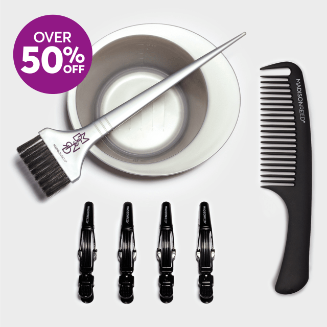 Professional Hair Color Kit | Bowl, Brush, Comb, Clips | Madison Reed