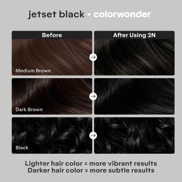 Feels. 上杉柊平 PIGMENT DYE BLACK M Dark Black Demi Permanent Hair Dye Kit | Jetset Black 2N