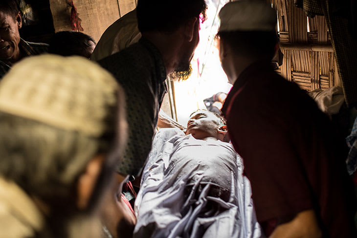 Rohingya-flyktninger i Bangladesh. August 2018.