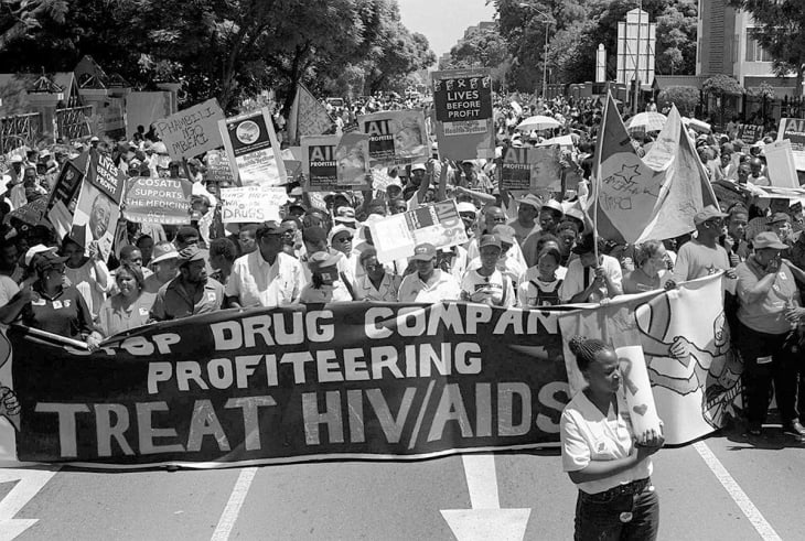 HIV/AIDS protester i Sør-Afrika