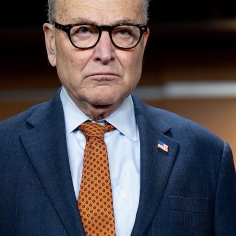 Chuck Schumer frowning