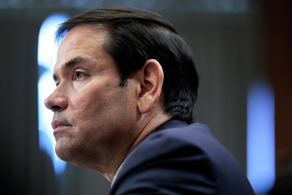 Secretary of State Marco Rubio testifies during a Senate Foreign Relations Committee hearing.