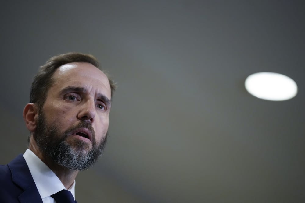 Special counsel Jack Smith delivers remarks.