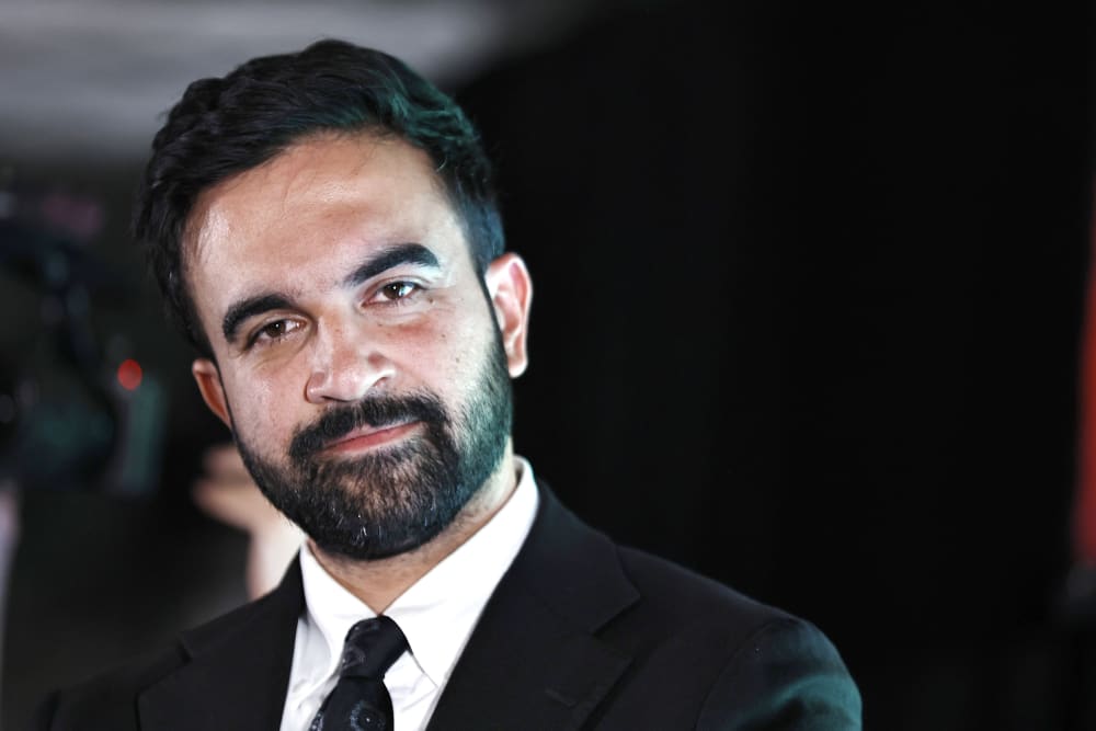 Zohrani Mamdani looks on at an event.