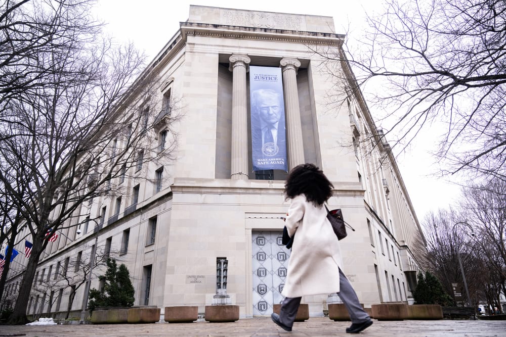 Department of Justice building.