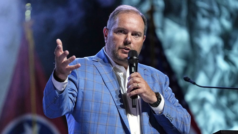 Seventh Congressional District candidate Jody Barrett speaks during a political forum.