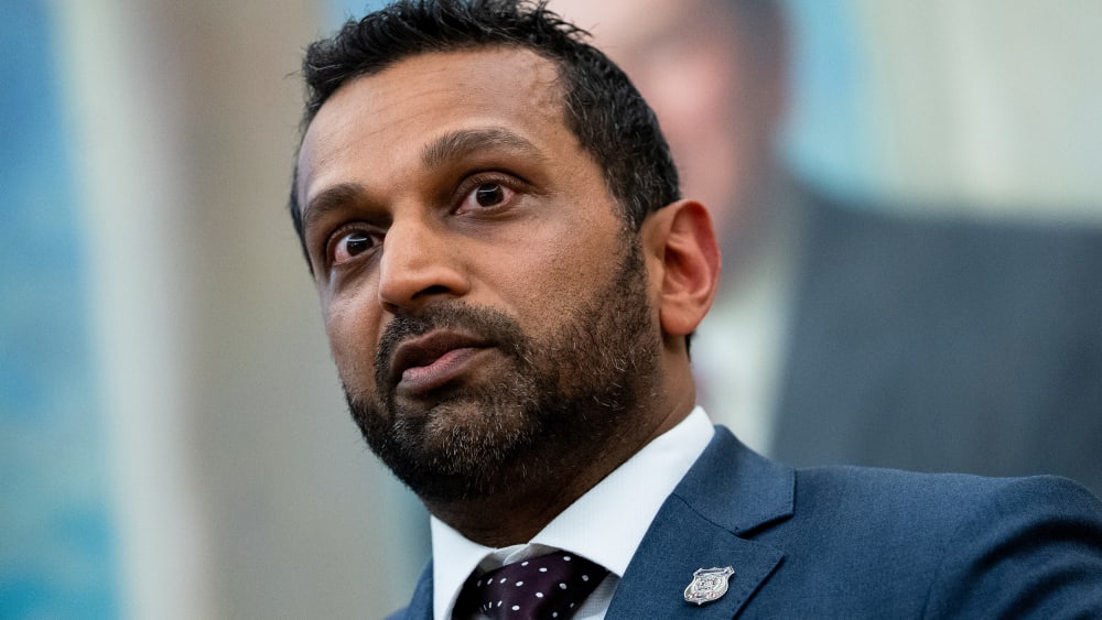 Kash Patel, from the shoulders up.