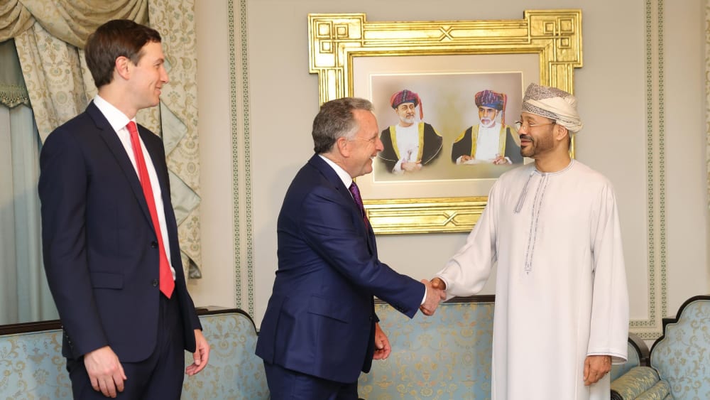 Jared Kusher and Steve Witkoff meet with Oman's Foreign Minister Sayyid Badr Albusaidi