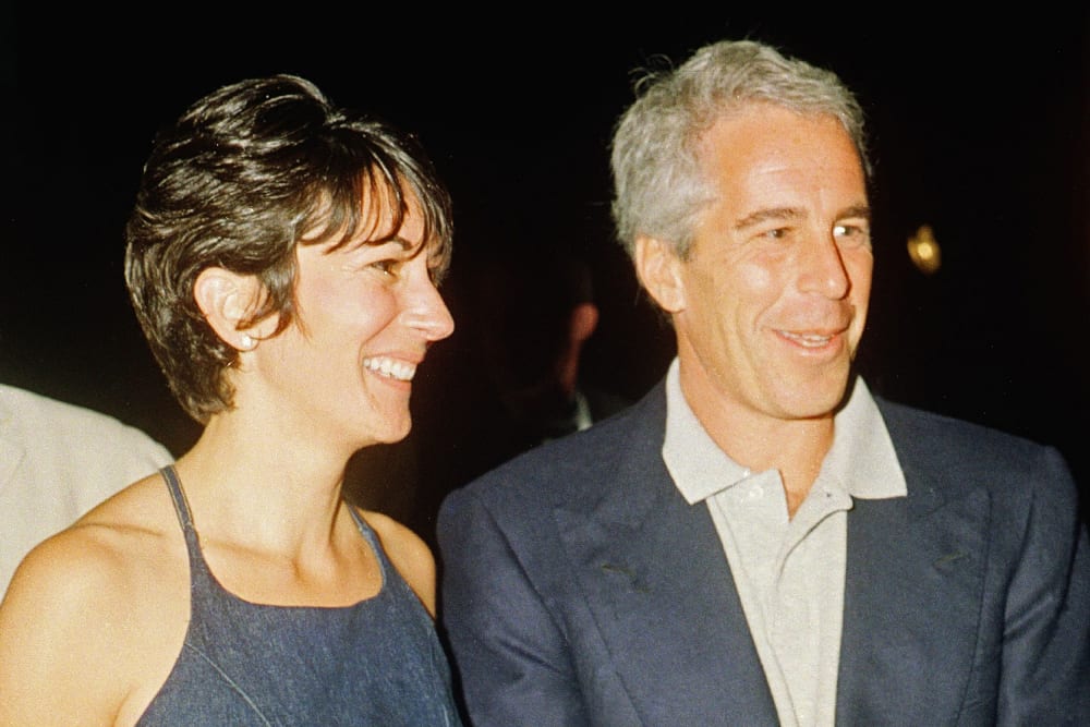 Ghislaine Maxwell, left, and Jeffrey Epstein.